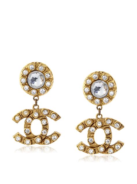 real coco chanel logo earrings|Coco Chanel earrings for women.